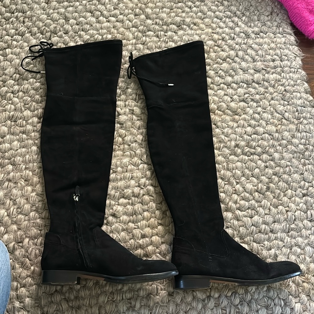Dolce Vita Neely Black Stella Suede Knee High Boots